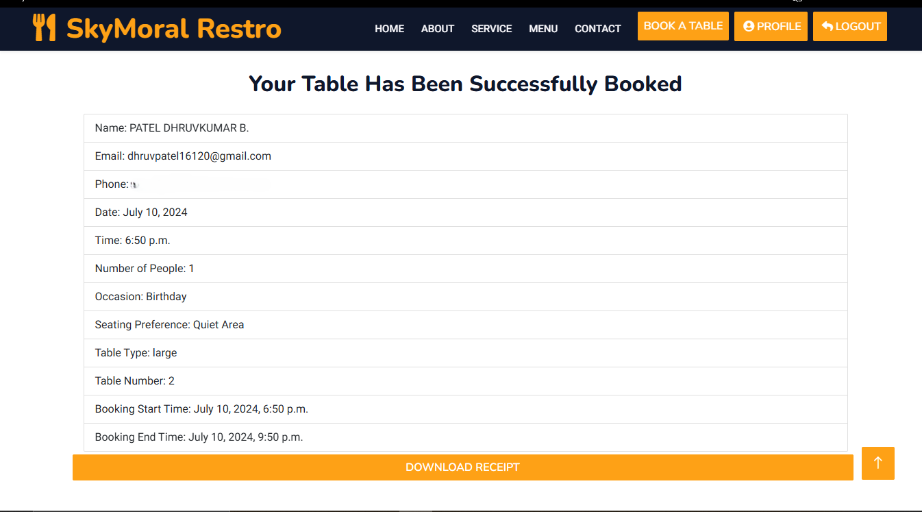 Portfolio image 1: SkyMoral Restaurant